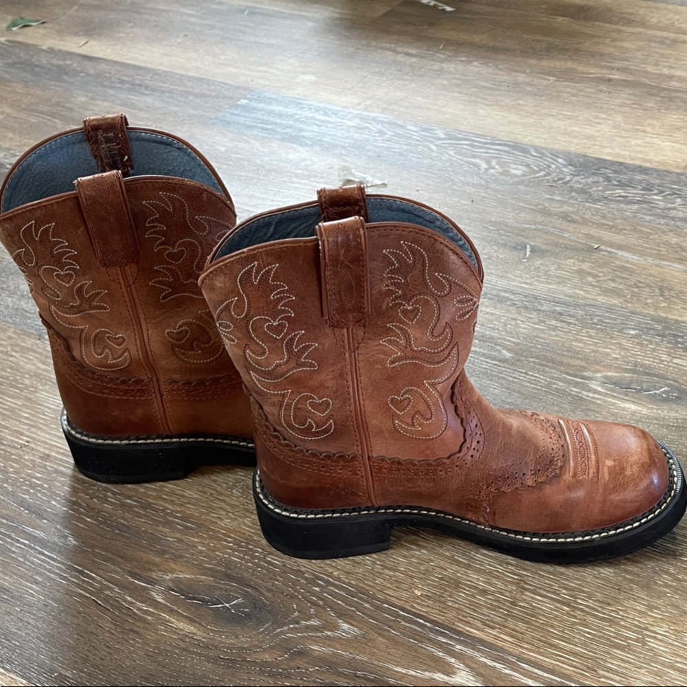Ariat Womens Tan Leather Western Boots